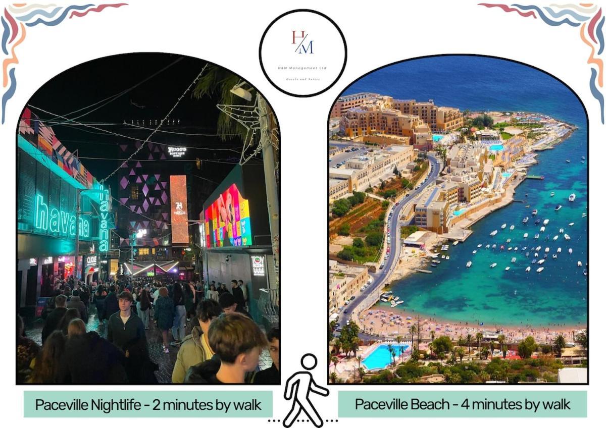 Appartement Paceville - 5a - Seaview 2br, Chill Vibes Spot San Ġiljan